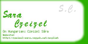 sara czeizel business card